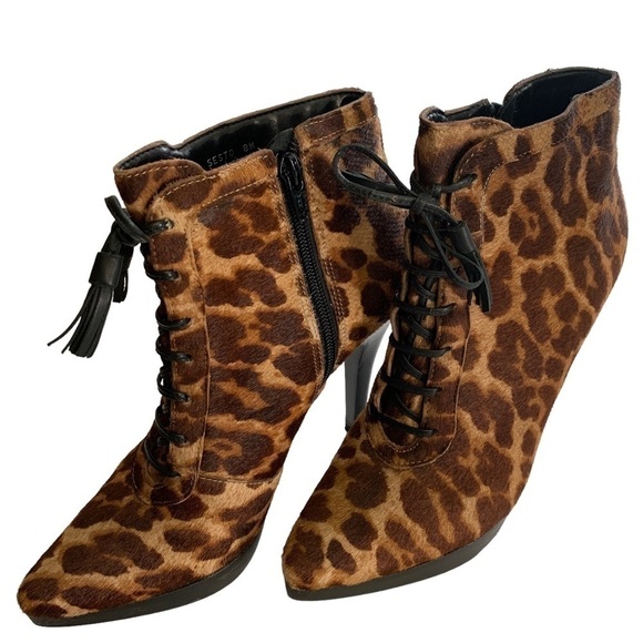 𝅺steve Madden Calf Hair Ankle Boots - Picture 2 of 9